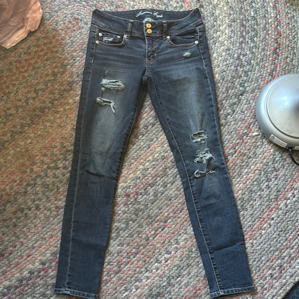 Regular/Straight Fit Blue Jeans